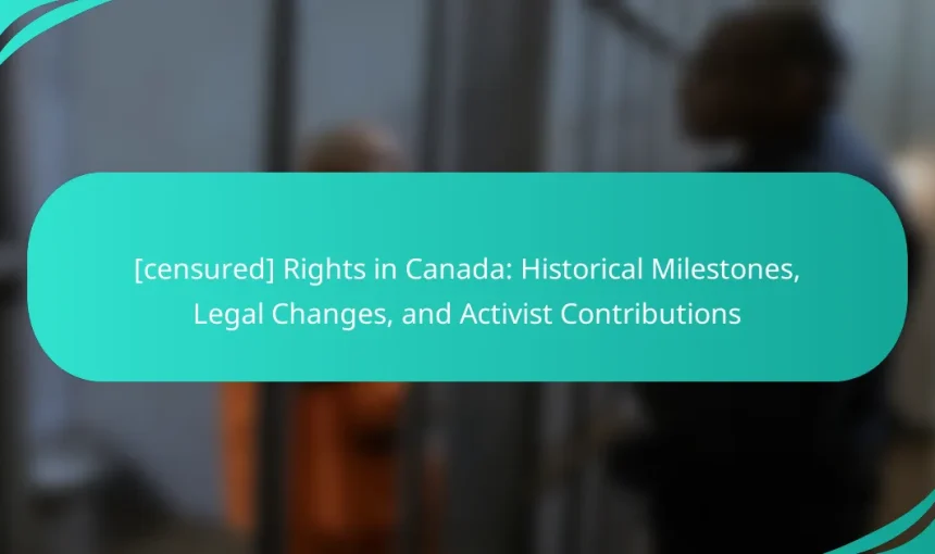 [censured] Rights in Canada: Historical Milestones, Legal Changes, and Activist Contributions