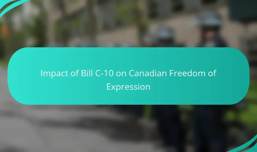 Impact of Bill C-10 on Canadian Freedom of Expression