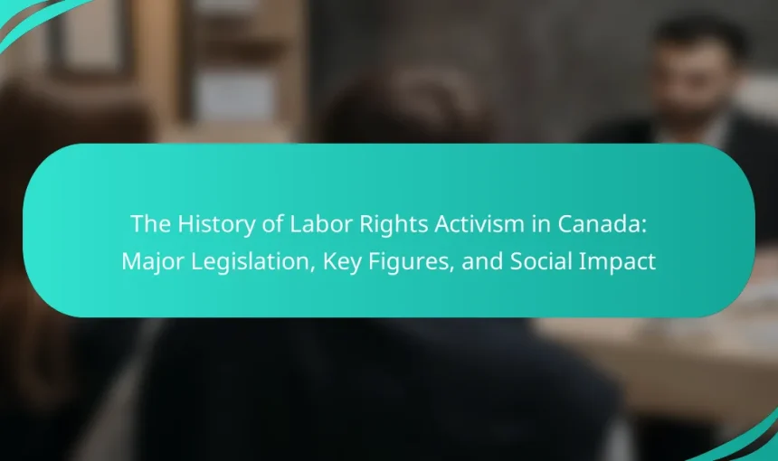 The History of Labor Rights Activism in Canada: Major Legislation, Key Figures, and Social Impact